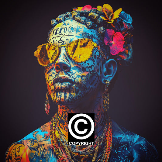 OKINN  -  Tirage d'art unique encadré