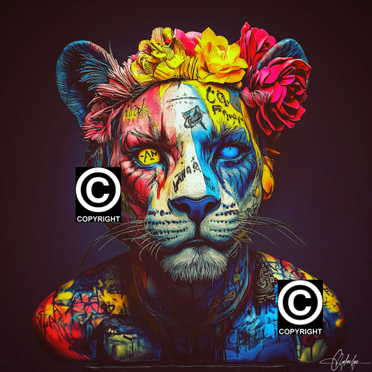 ROX  -  Tirage d'art unique encadré