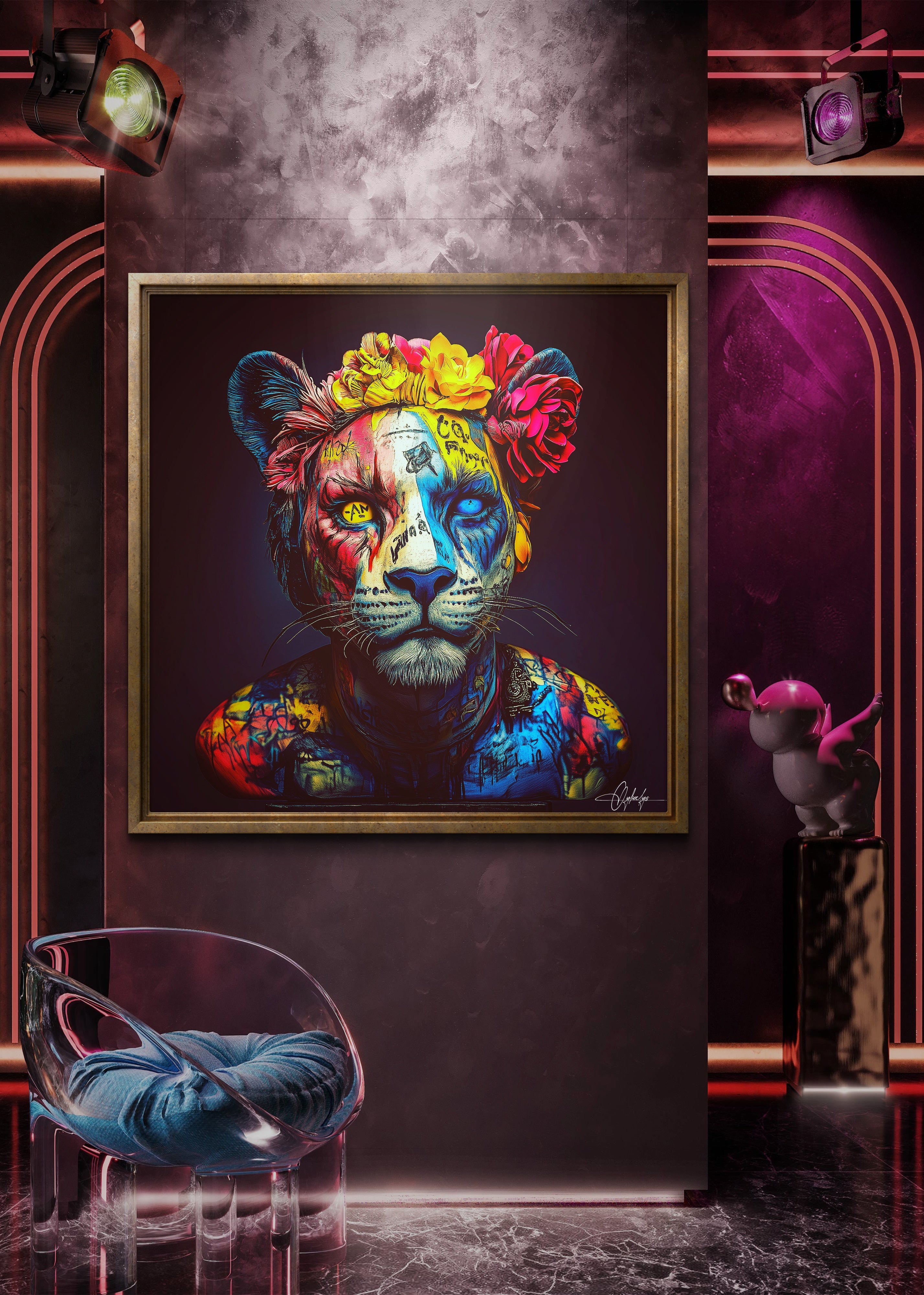 ROX  -  Tirage d'art unique encadré