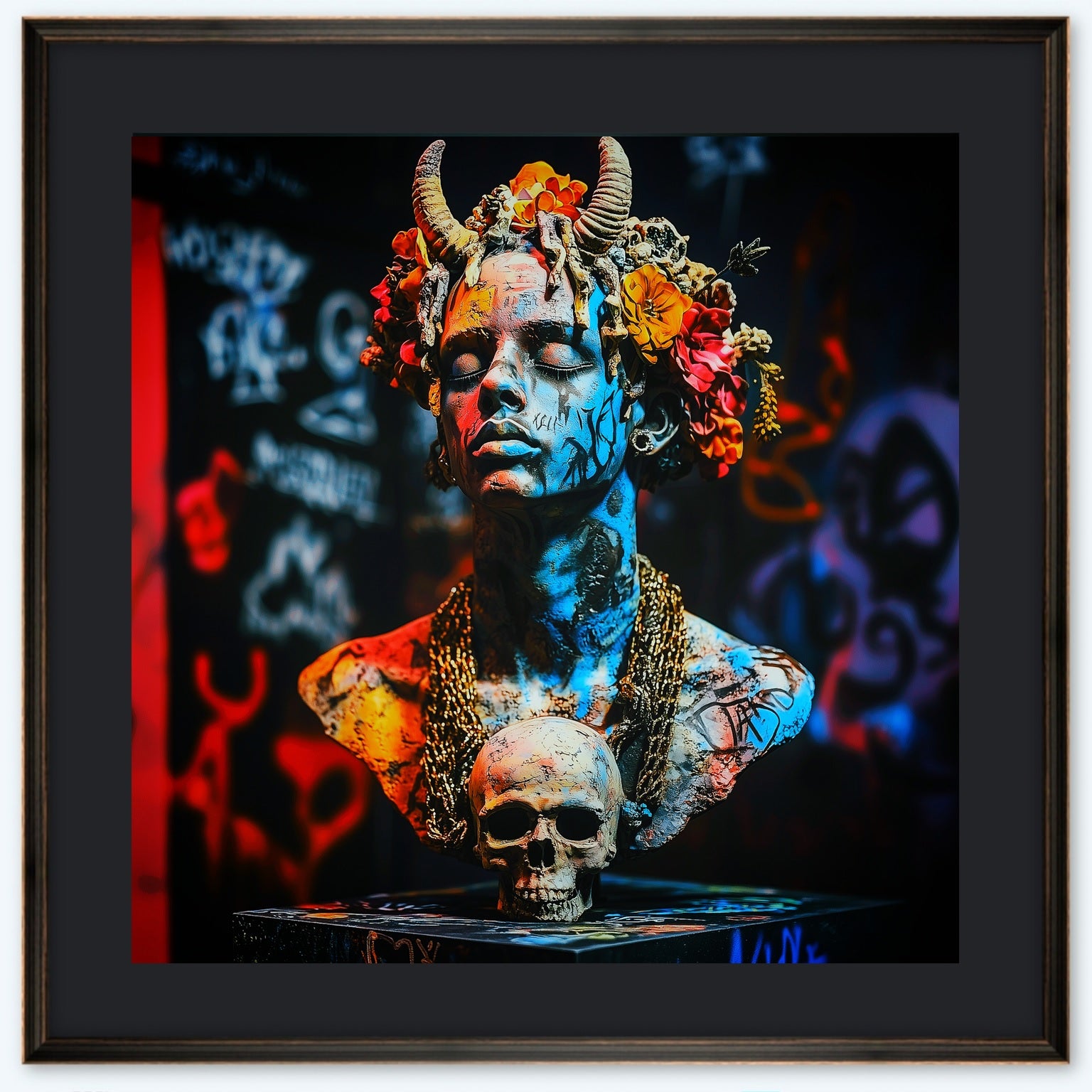 HERU (2434)  -  Tirage d'art unique encadré